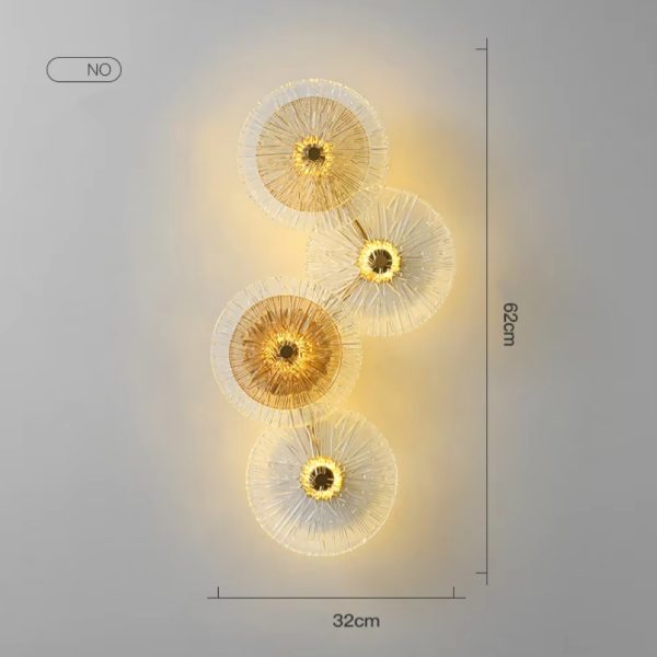 Luxury LED Wall Lamp living room TV background Decorative Indoor Creative Crystal wall light