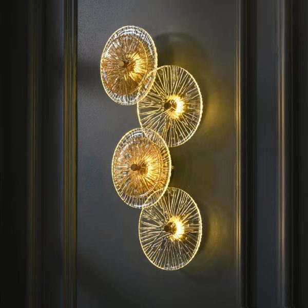 Luxury LED Wall Lamp living room TV background Decorative Indoor Creative Crystal wall light