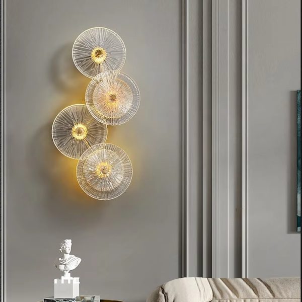 Luxury LED Wall Lamp living room TV background Decorative Indoor Creative Crystal wall light