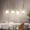 Nordic style bedroom chandelier restaurant simple modern glass creative porch light