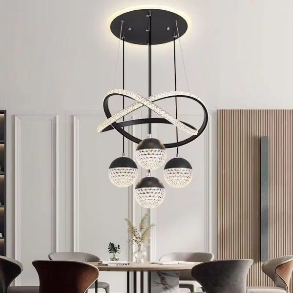 Hanging Ceiling Crystal Acrylic Chandelier Luxury Pendant Lights