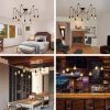 Modern Retro 6/8 Edison LED Bulbs Vintage Pendant Light Cafe Dining Office Bar