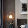 Nordic style bedroom chandelier restaurant simple modern glass creative porch light