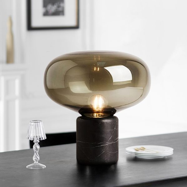 Modern Marble Glass Decorative Lighting Bedside lamps Bedroom Table Lamps