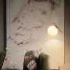 Nordic style bedroom chandelier restaurant simple modern glass creative porch light