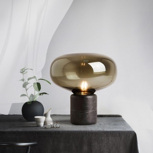 Modern Marble Glass Decorative Lighting Bedside lamps Bedroom Table Lamps