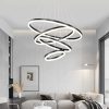 Home Decorative Modern Living Room Hanging 3 Ring Acrylic Pendant Light