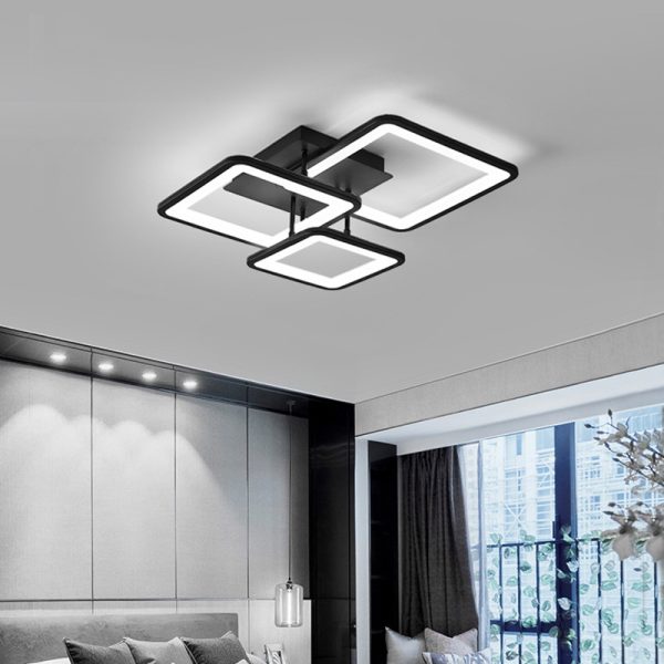 Round Shape Acrylic Led Lamp Minimalist Simple Bedroom Flush Ceiling Light