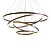 Home Decorative Modern Living Room Hanging 3 Ring Acrylic Pendant Light