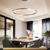 Home Decorative Modern Living Room Hanging 3 Ring Acrylic Pendant Light
