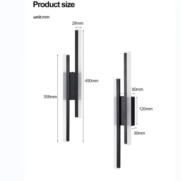 Led Wall Light Bedroom Wall Lamp for Tv Background Corridor Aisle Room Decor Light