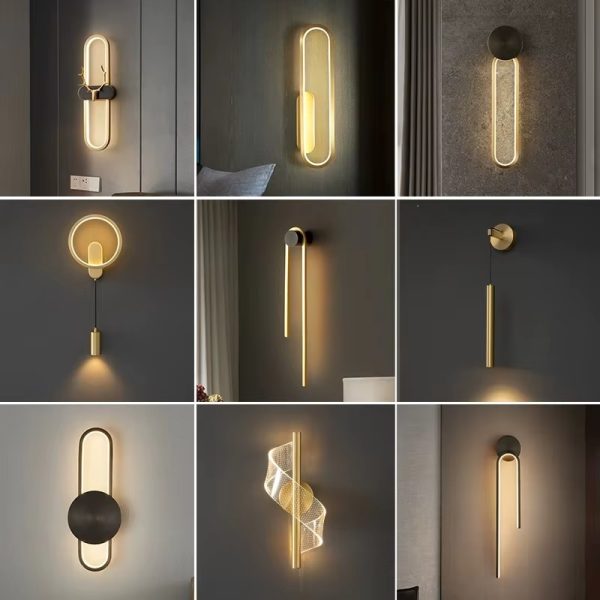 Modern Indoor Led Wall Light Bedroom Living Room Home Wall Sconce Hotel Wall Lamps