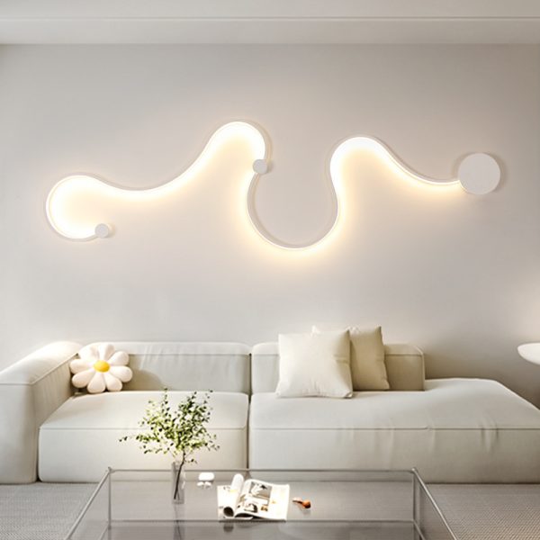 Nordic decorative living room bedroom interior snake wall light creative modern led wall lamp