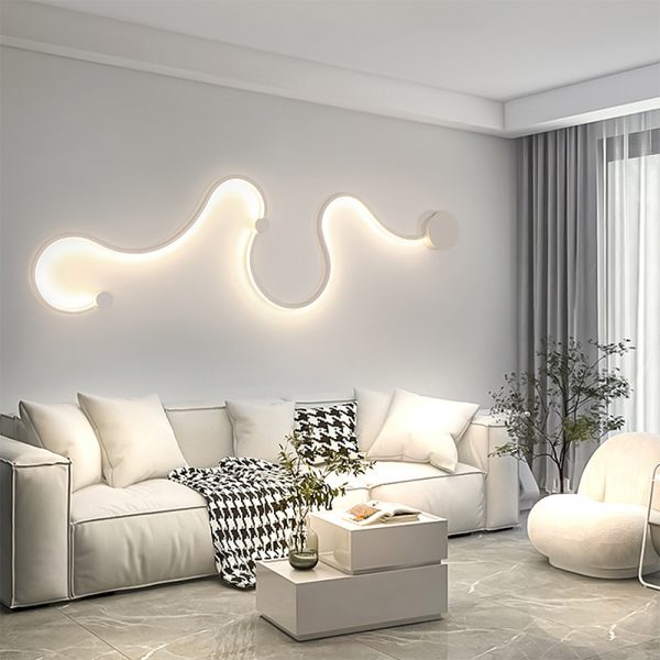 Nordic decorative living room bedroom interior snake wall light creative modern led wall lamp