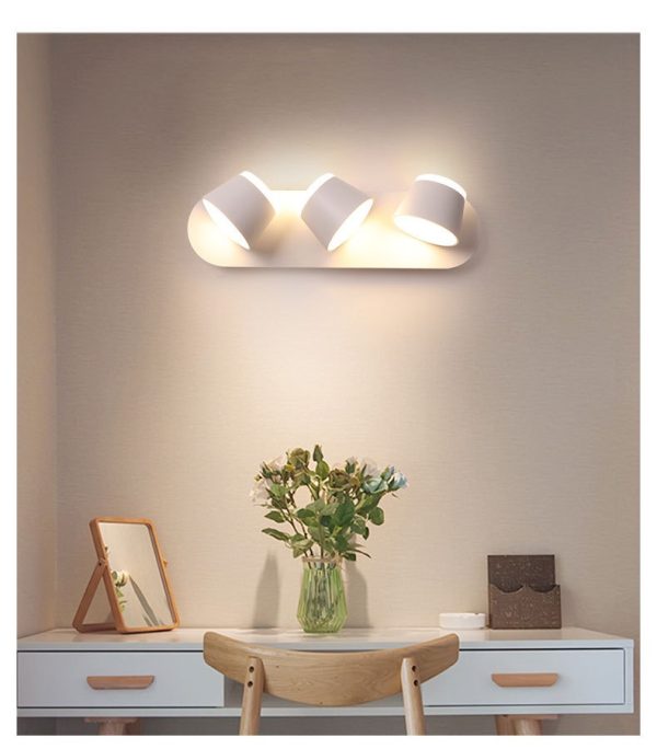 Indoor Wall Light 360 Degrees Adjustable Wall Lamp Aisle Wall Sconce Living Room Lights
