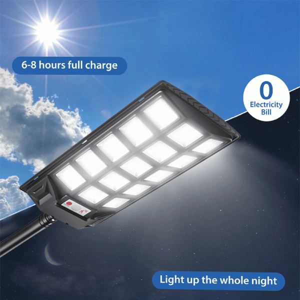 New Upgrade Solar Power Street Lamp 600w 800w 1200w 2000w IP65 Waterproof Led Solar Street Light